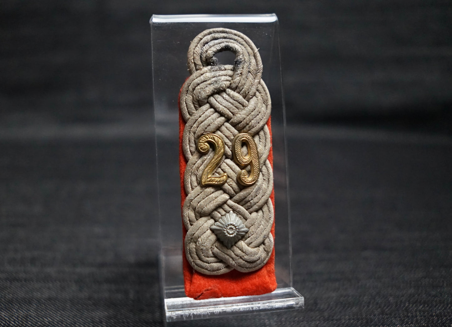 GERMAN WW2 HEER 29TH ARTILLERY REGIMENT OBERSTLEUTNANT SHOULDER BOARD