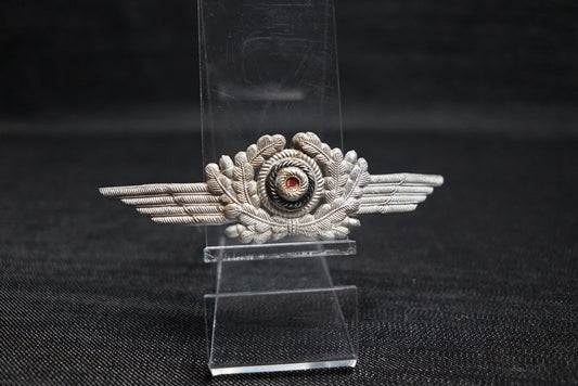 GERMAN WW2 LUFTWAFFE OFFICER VISOR WREATH & COCKADE