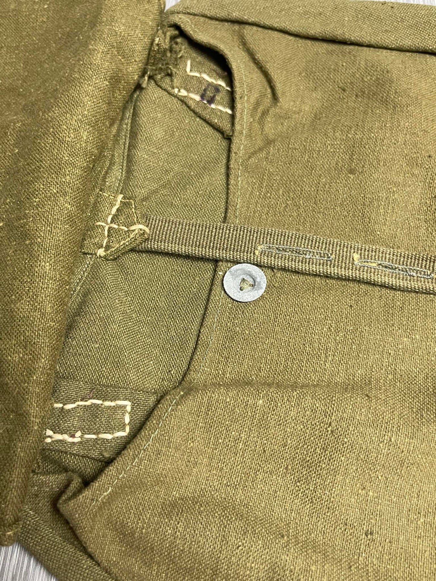 GERMAN WW2 DEUTSCHE AFRIKA KORPS 'DAK' TROPICAL M31 BREAD BAG UNISSUED