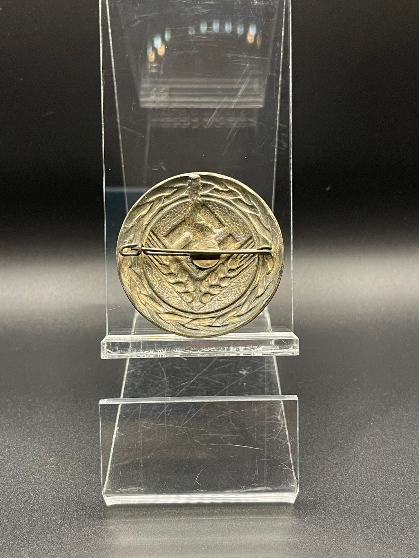 GERMAN WW2 1939 RADWJ STABSHAUPTFÜHRERIN EARLY BROOCH IN GOLD GRADE RARE