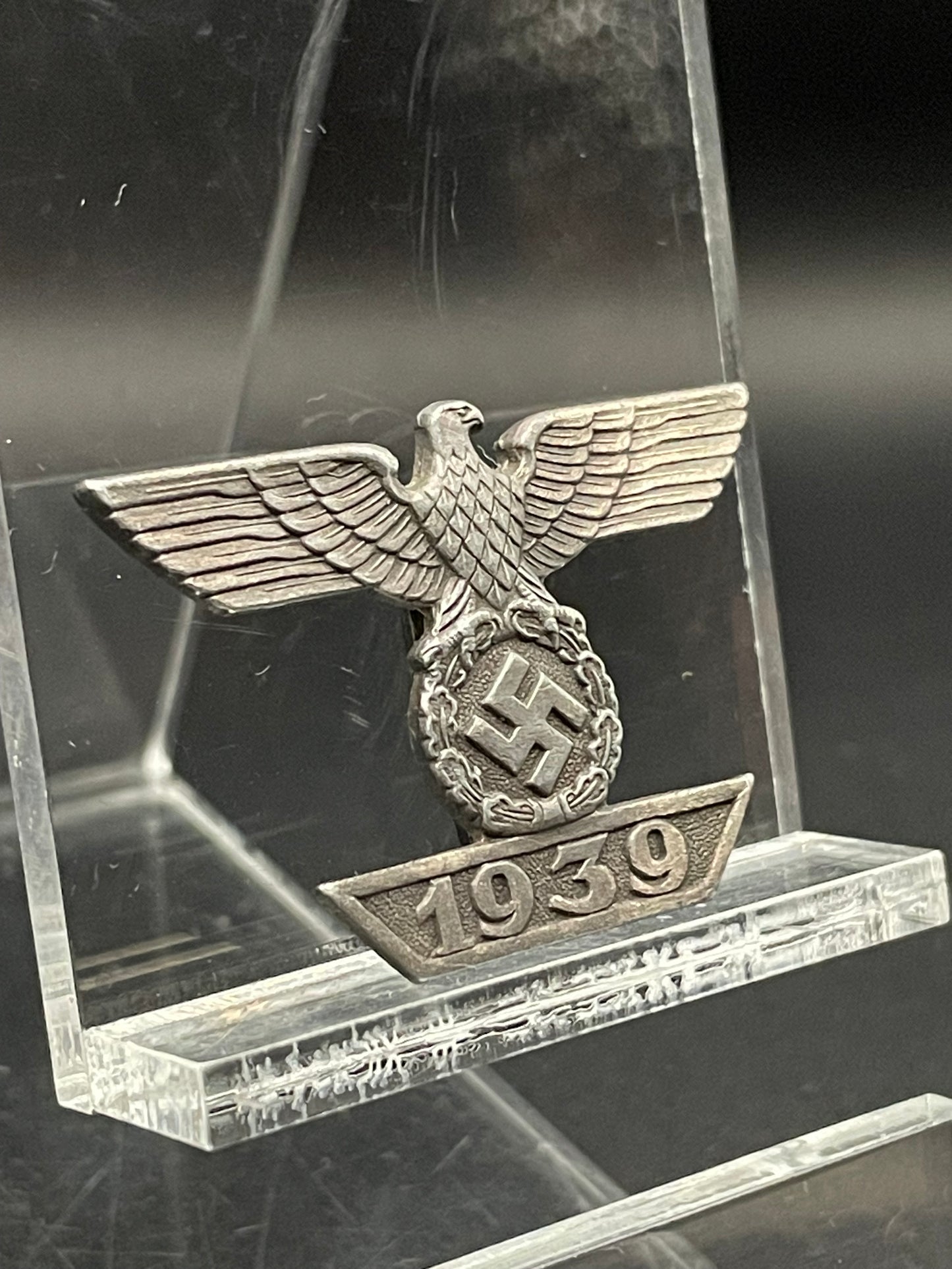 GERMAN WW2 LATE WAR FIRST CLASS SPANGE TO THE IRON CROSS IN ZINC BY FUNCKE & BRÜNINGHAUS “L/56” RARE