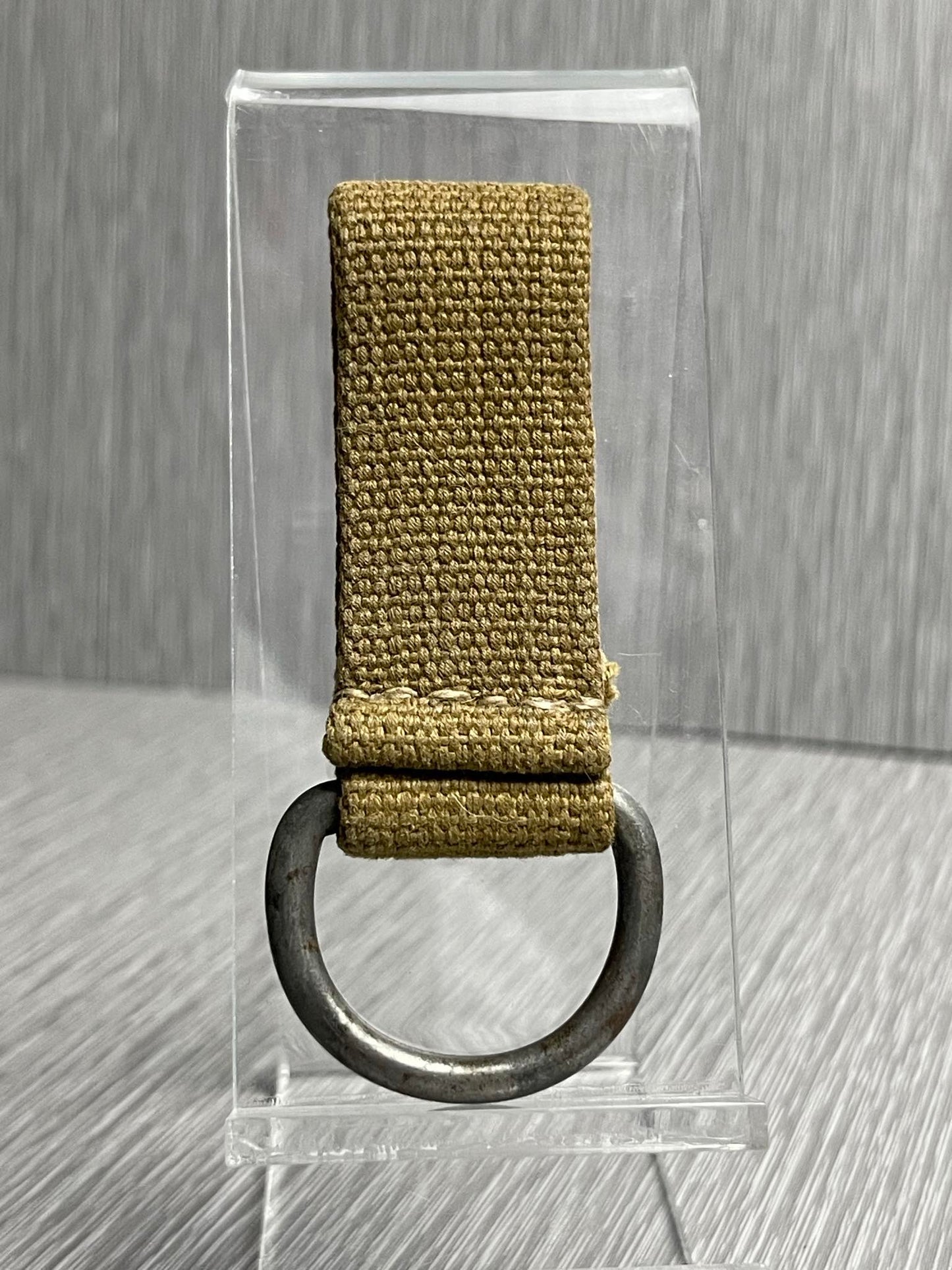 GERMAN WW2 WEHRMACHT TROPICAL AFRIKAKORPS GREEN WEBBING SHOULDER STRAP BELT LOOP/D-RING