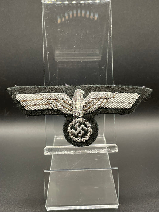 GERMAN WW2 HEER OFFICER BREAST EAGLE IN BULLION UNIFORM REMOVED
