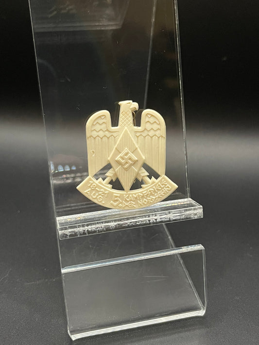 GERMAN WW2 5. KAMPFSPIELE DER NORDSEE HJ BADGE BY BRUNO MULDE, BREMEN MINT!