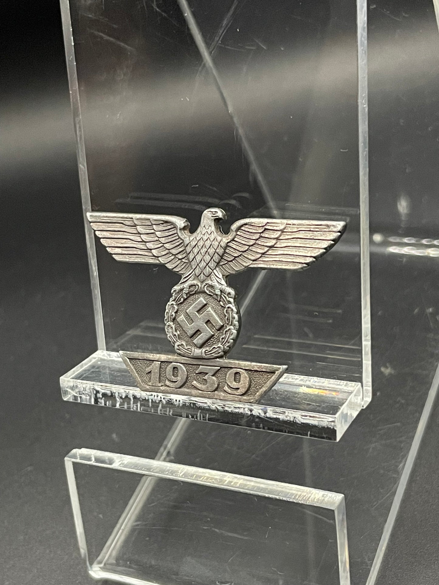 GERMAN WW2 LATE WAR FIRST CLASS SPANGE TO THE IRON CROSS IN ZINC BY FUNCKE & BRÜNINGHAUS “L/56” RARE