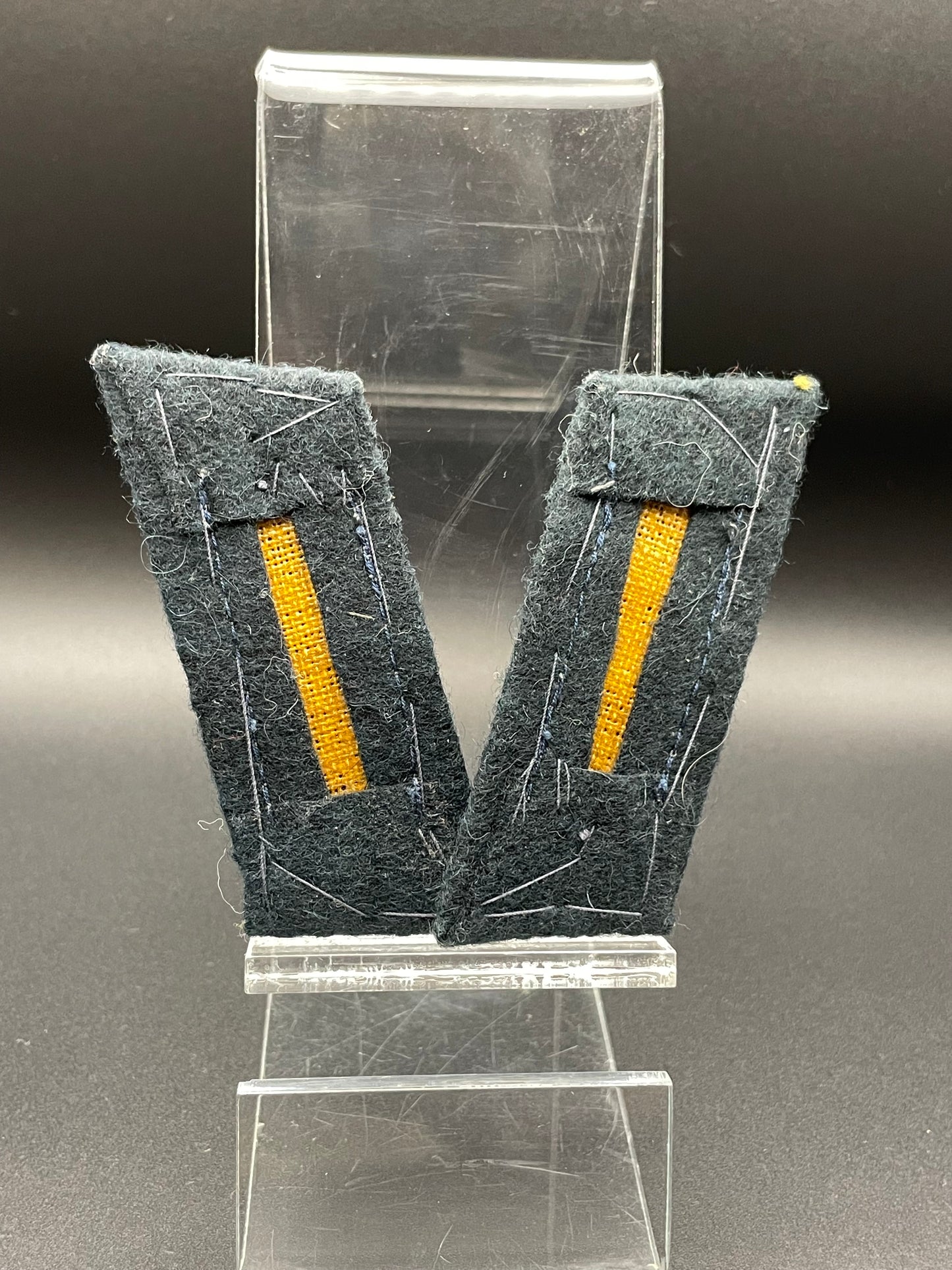 GERMAN WW2 HEER ARTILLERY MATCHING COLLAR TABS UNIFORM REMOVED