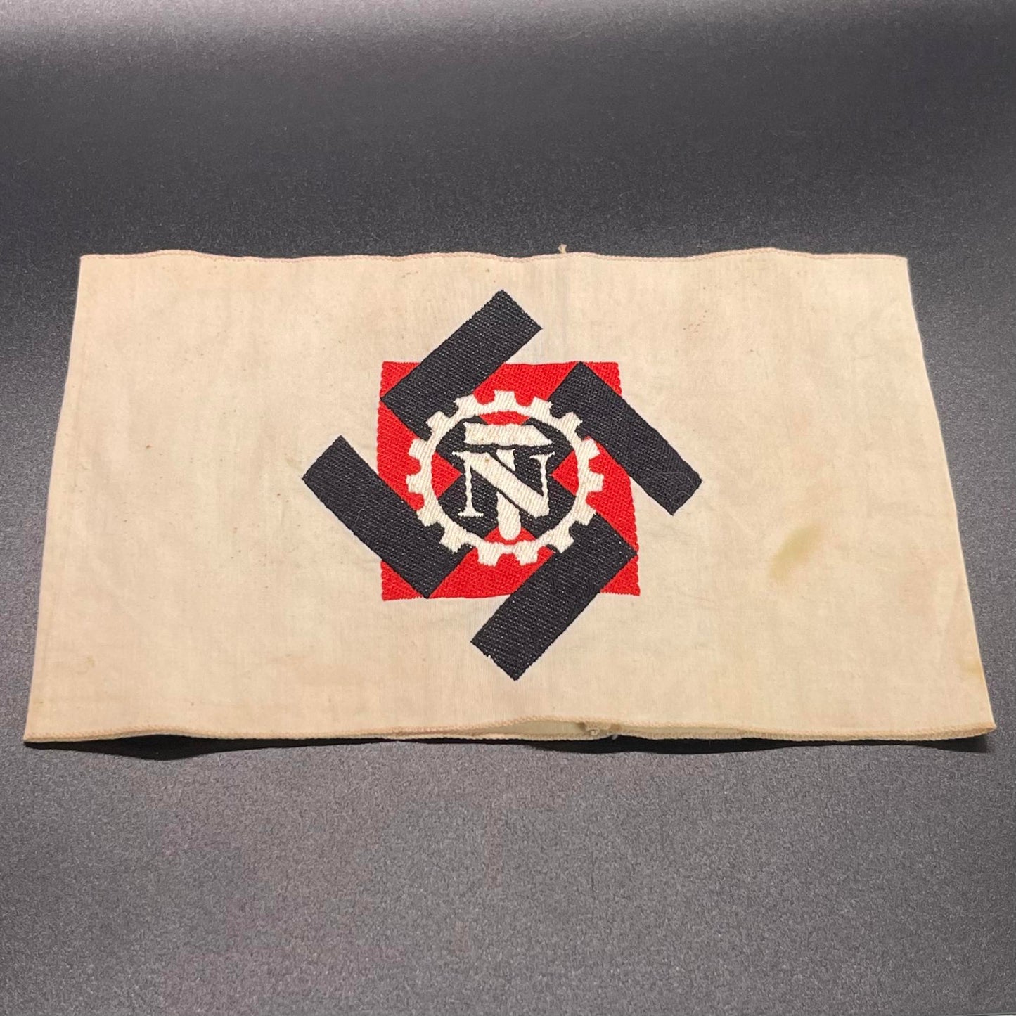 GERMAN WW2 TENO BEVO ARMBAND GES.GESCH H&F MARKED