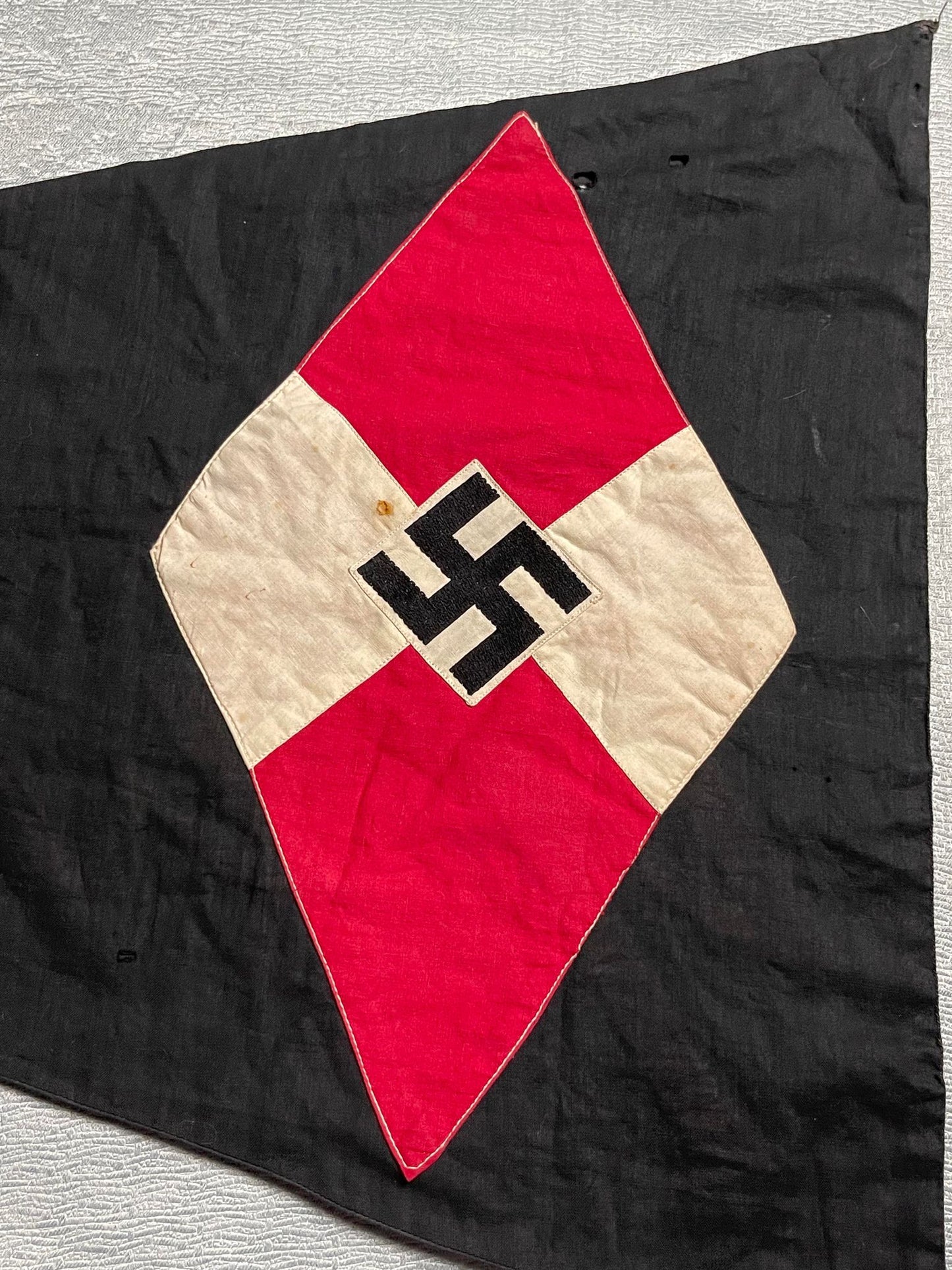 GERMAN WW2 LARGE DEUTSCHE JUNGMADELBUND (JM) PENNANT OF ALTENBAMBERG