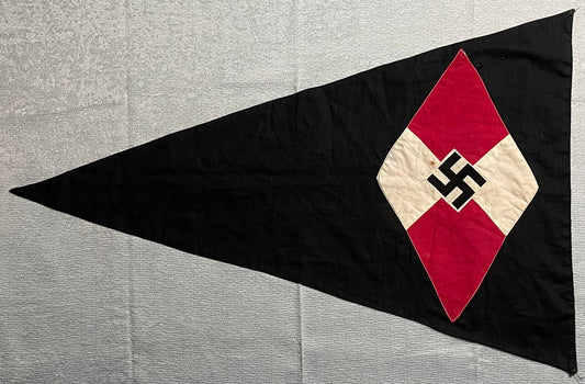 GERMAN WW2 LARGE DEUTSCHE JUNGMADELBUND (JM) PENNANT OF ALTENBAMBERG