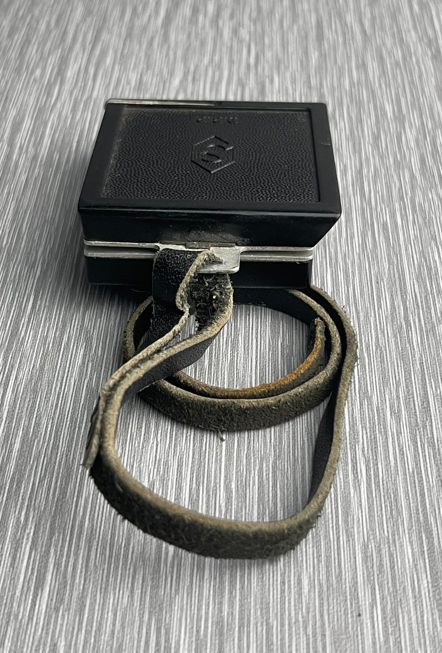 GERMAN WW2 WEHRMACHT D.R.P. "S" MARSCH KOMPASS W/ LEATHER STRAP