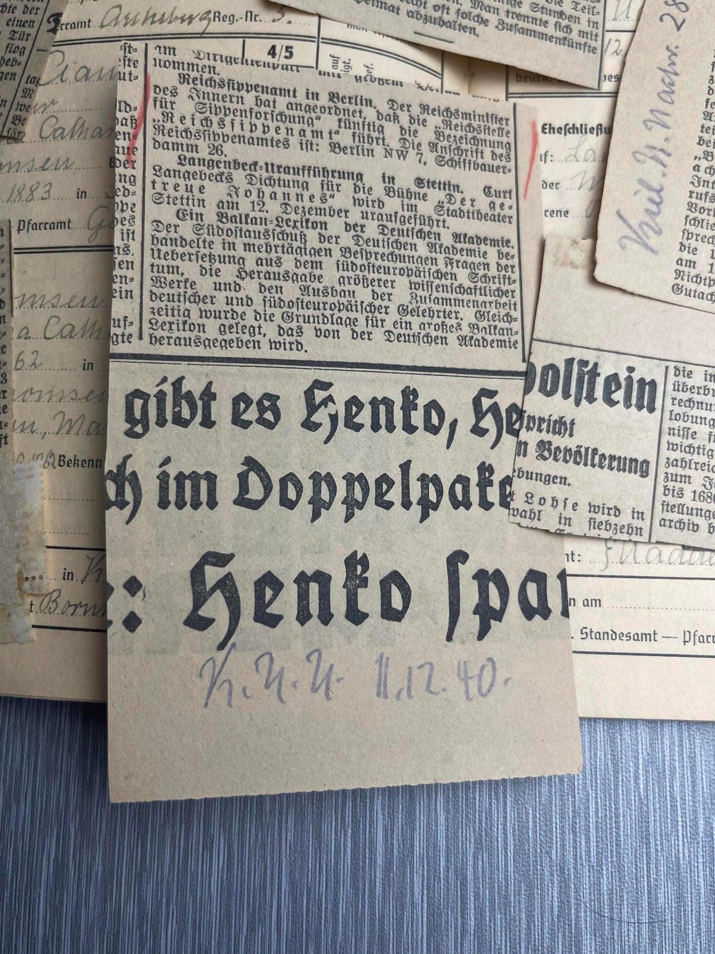 GERMAN WW2 AHNENPAS BLOODLINE PASSPORT EAST PRUSSIA