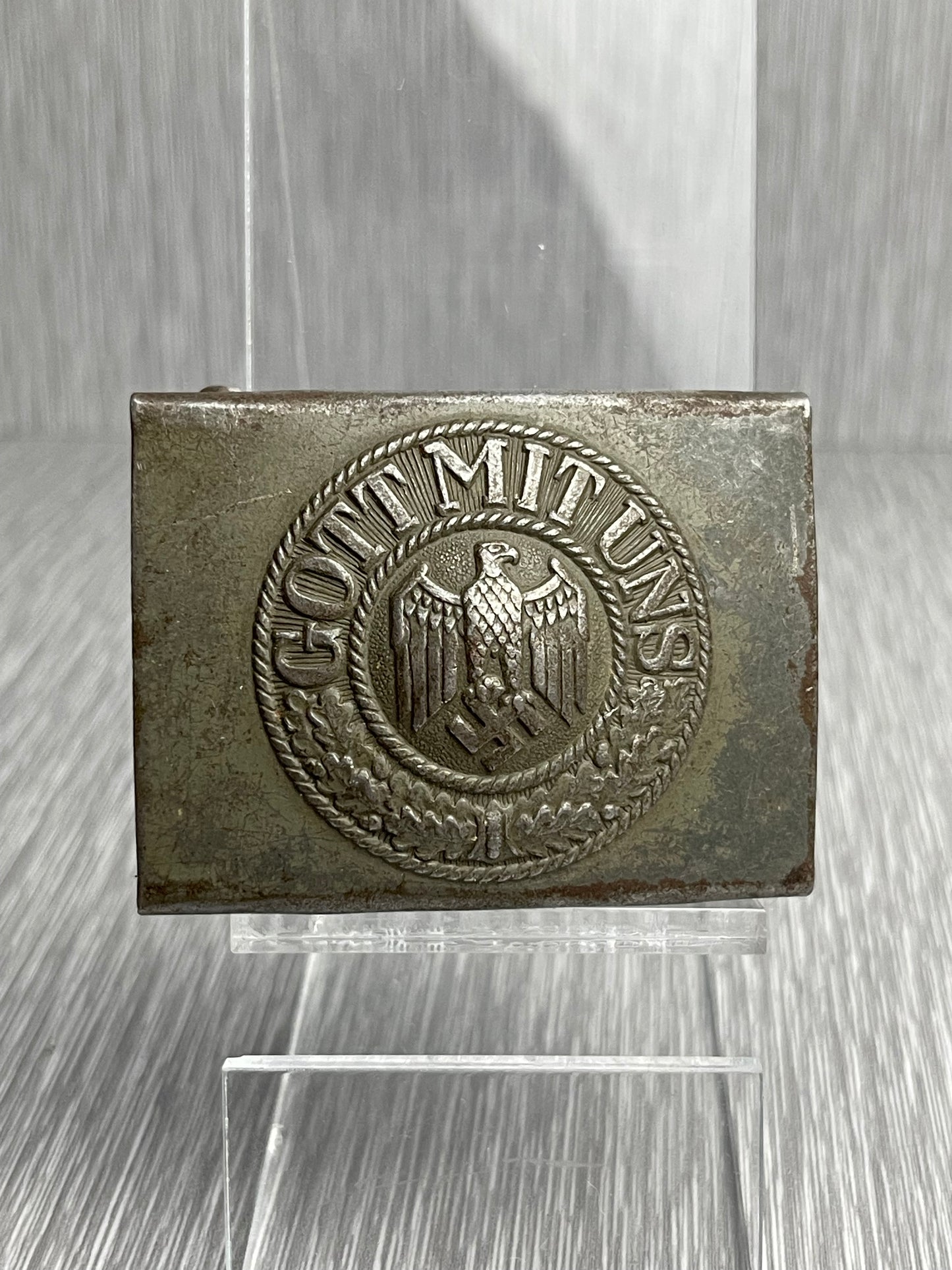 GERMAN WW2 HEER STEEL BELT BUCKLE