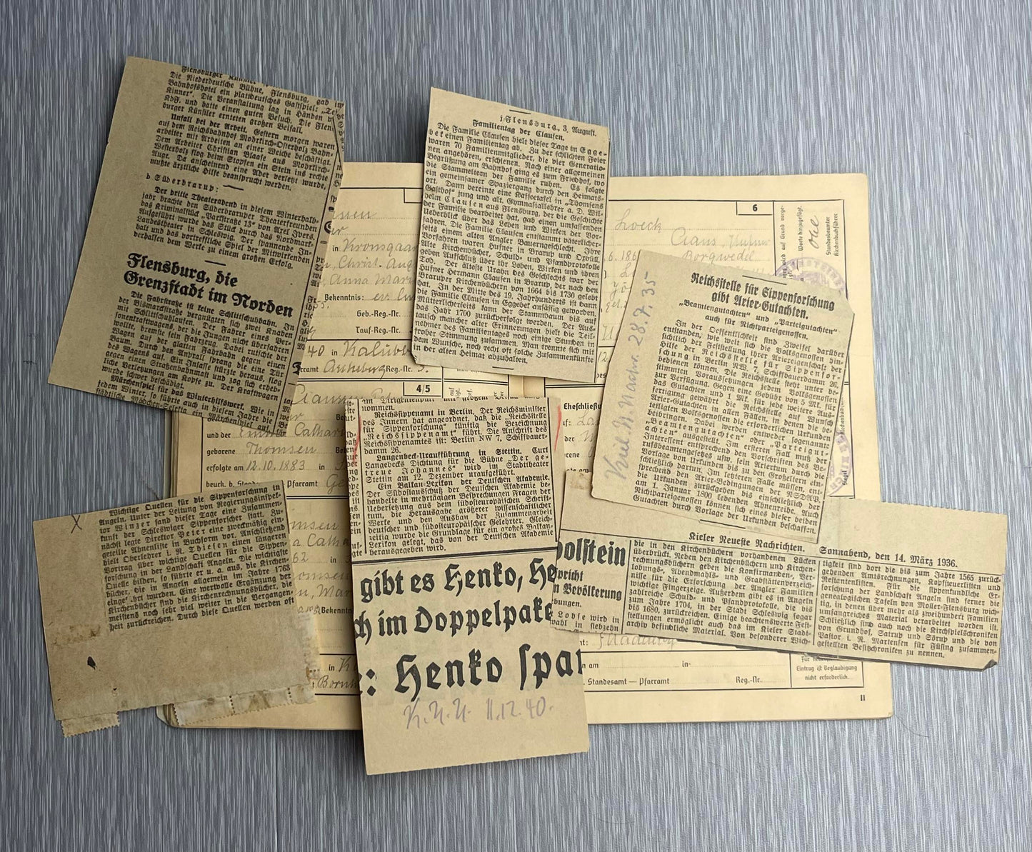 GERMAN WW2 AHNENPAS BLOODLINE PASSPORT EAST PRUSSIA