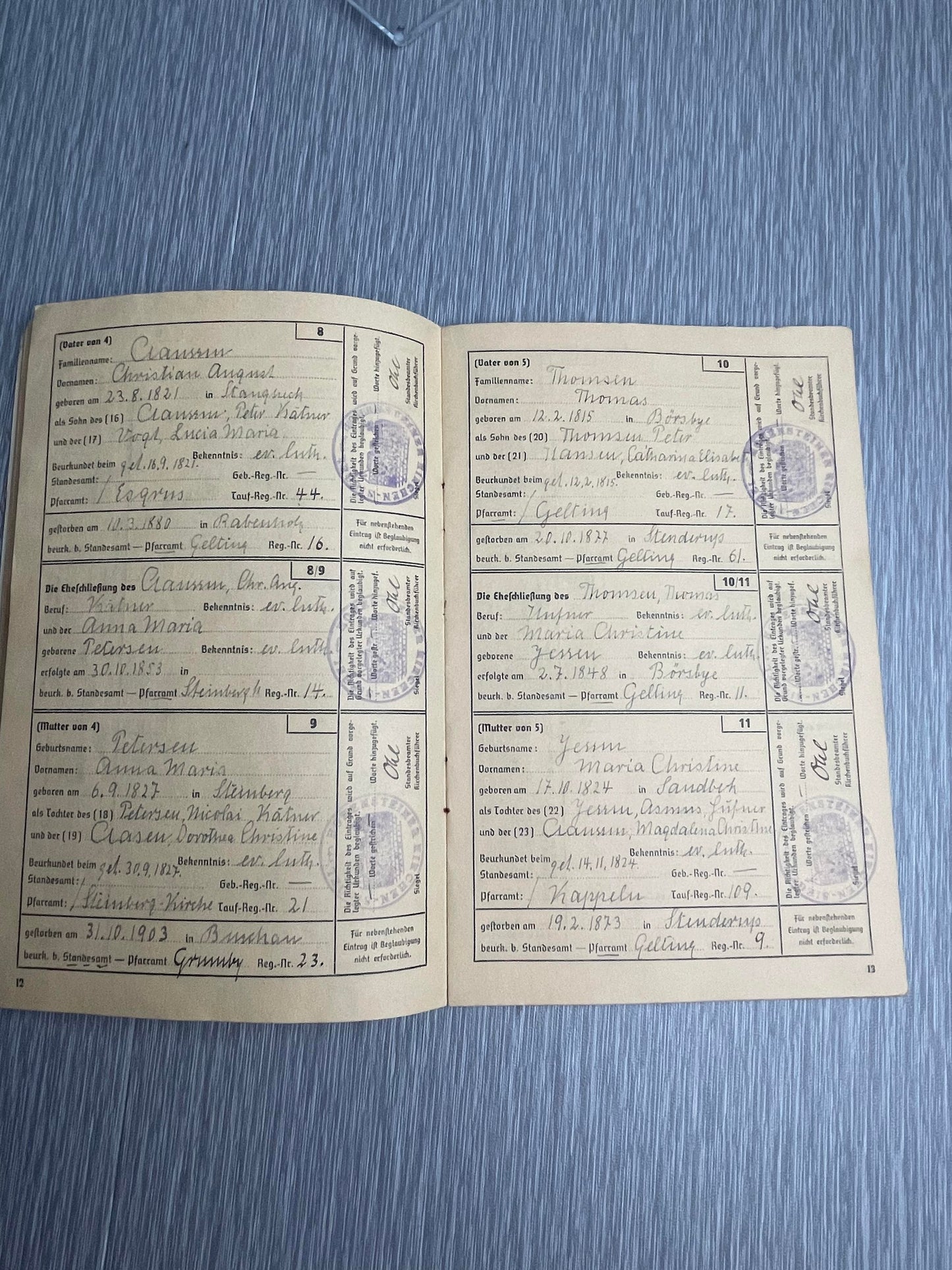 GERMAN WW2 AHNENPAS BLOODLINE PASSPORT EAST PRUSSIA
