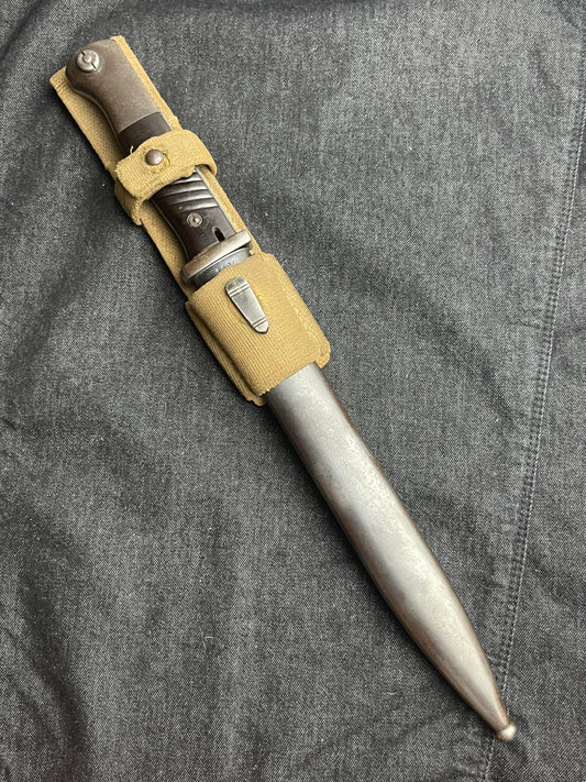 GERMAN WW2 WEHRMACHT 1939 MUNDLOS S84/98 3RD PATTERN MATCHING COMBAT TROPICAL BAYONET VET BRINGBACK