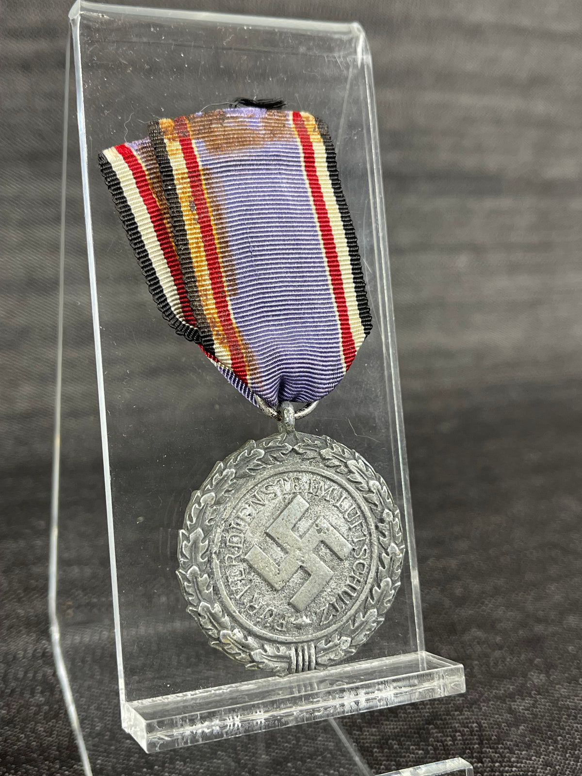 GERMAN WW2 CIVIL HONOR AIR DEFENSE DECORATION 2ND CLASS 1938 W/ RIBBON “LUFTSCHUTZ EHRENZEICHEN”