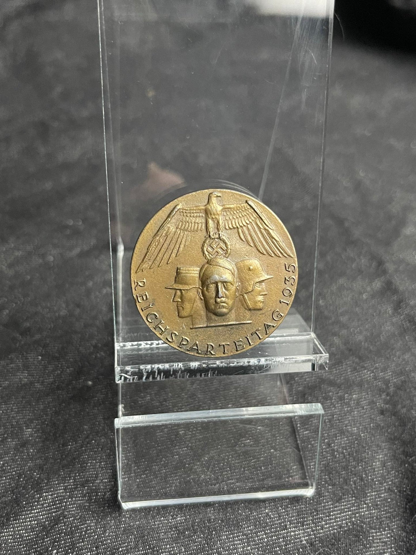 GERMAN WW2 REICHSPARTEITAG 1935 NUREMBERG RALLY BADGE