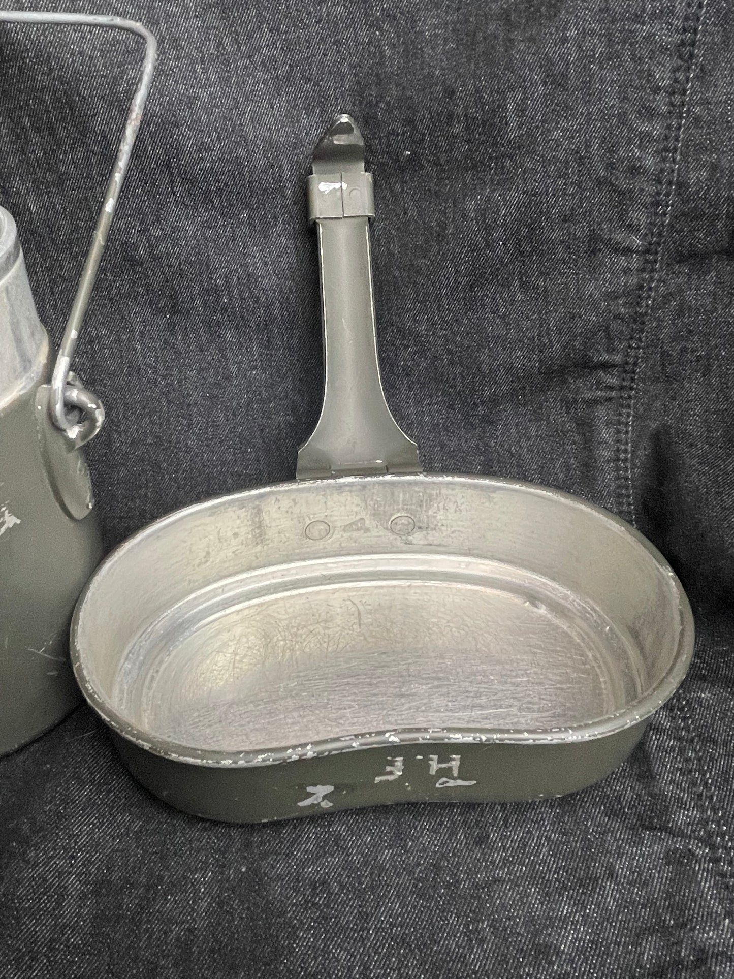GERMAN WW2 ALL ALUMINUM M31 MESS KIT NAMED & MATCHING FSS37