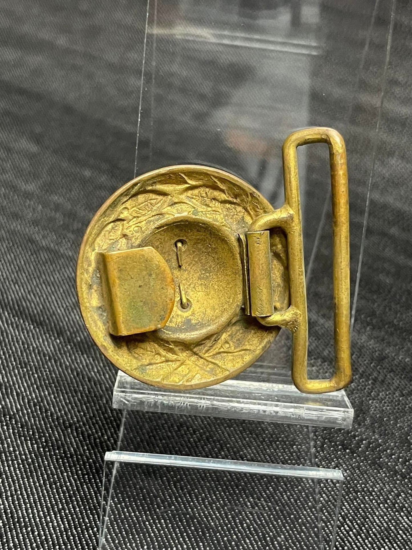 IMPERIAL GERMAN WW1 HIGH RANKING OFFICER MUSICIAN GOLD BELT BUCKLE - VETERAN BRINGBACK