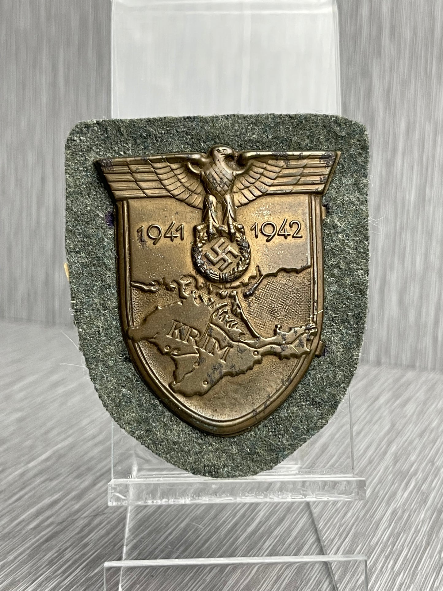 GERMAN WW2 HEER 1941-1942 KRIM SLEEVE SHIELD