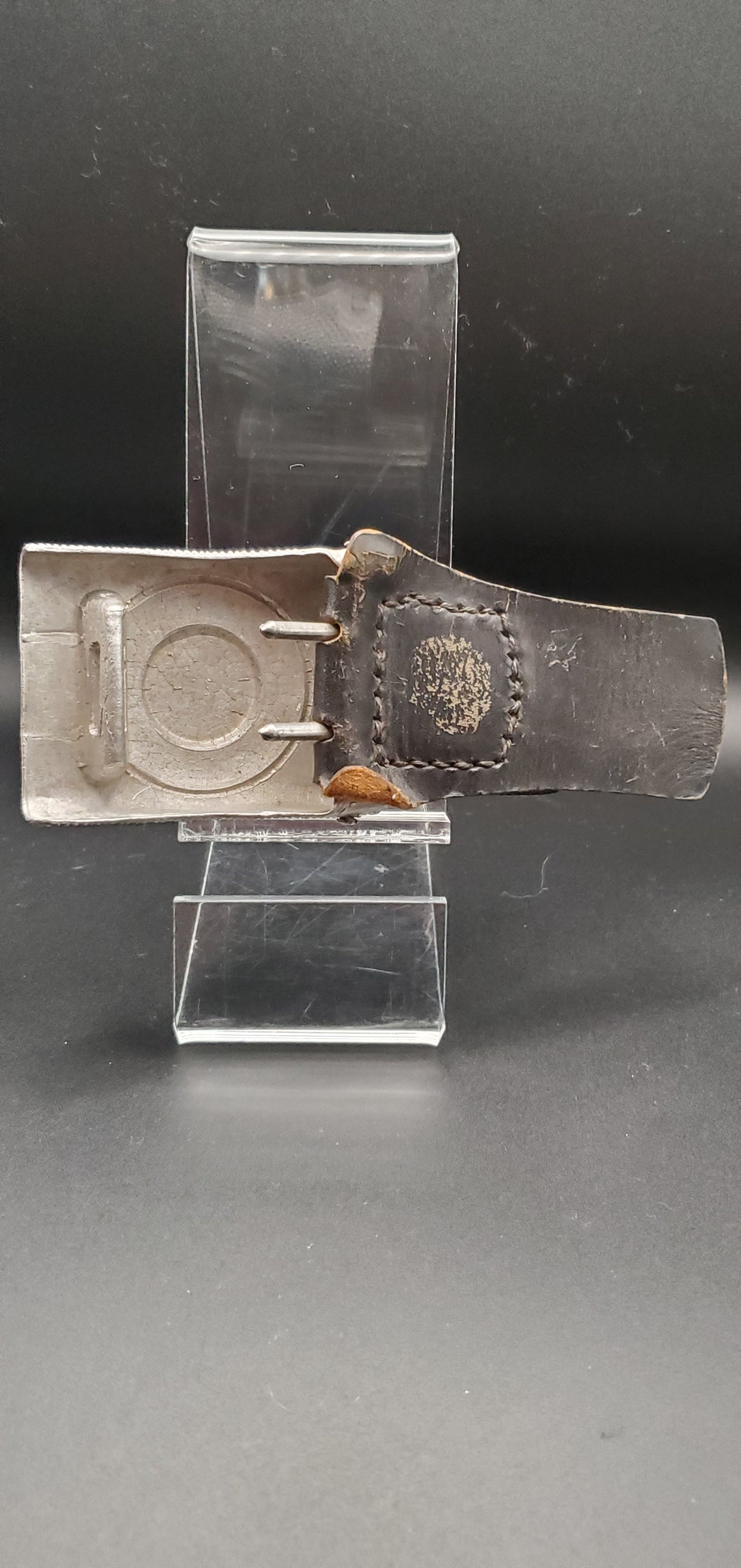 GERMAN WW2 POLICE TABBED BELT BUCKLE INJECTION MOLDED