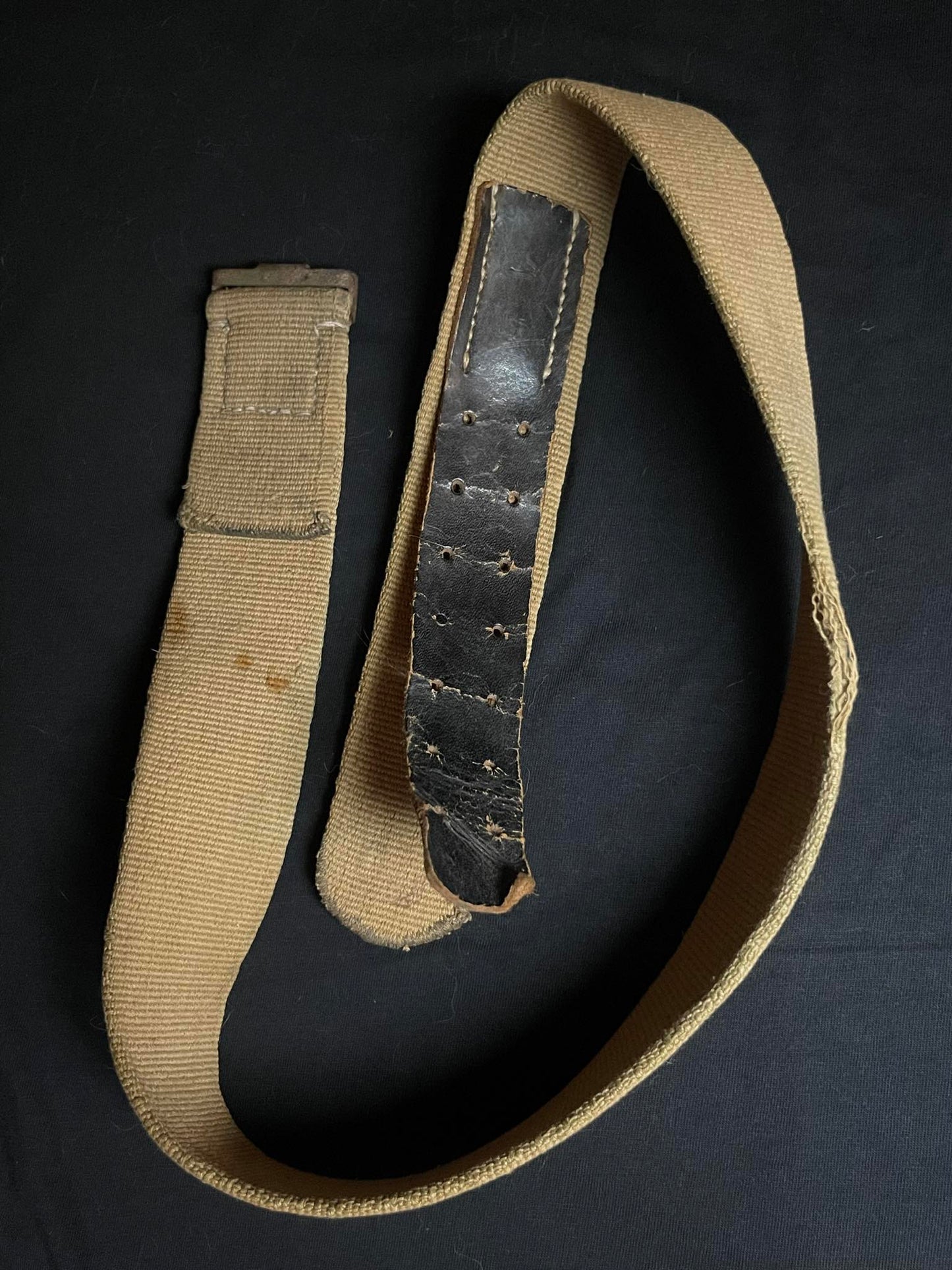 GERMAN WW2 DAK 'DEUTSCHE AFRIKA KORPS' CANVAS BELT 95CM