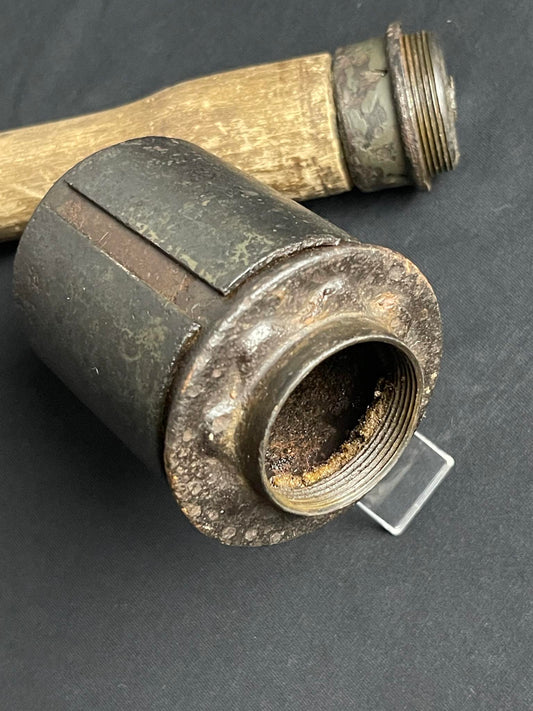 GERMAN WW2 M24 STIELHANDGRANATE “POTATO MASHER” W/ FRAGMENTATION SLEEVE