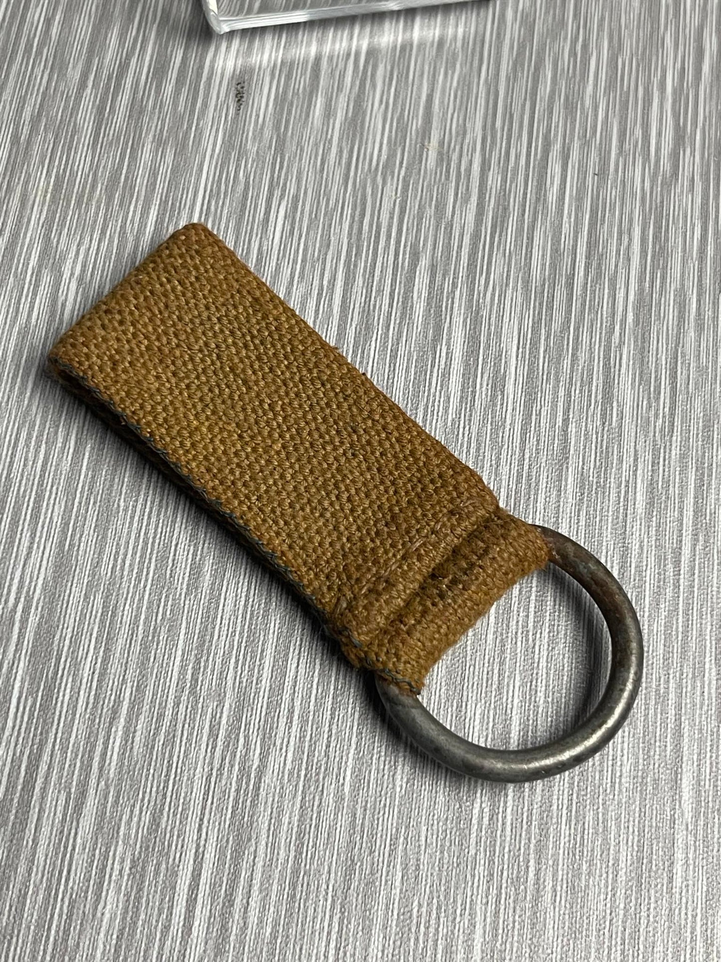 GERMAN WW2 WEHRMACHT TROPICAL AFRIKAKORPS TAN WEBBING SHOULDER STRAP BELT LOOP/D-RING