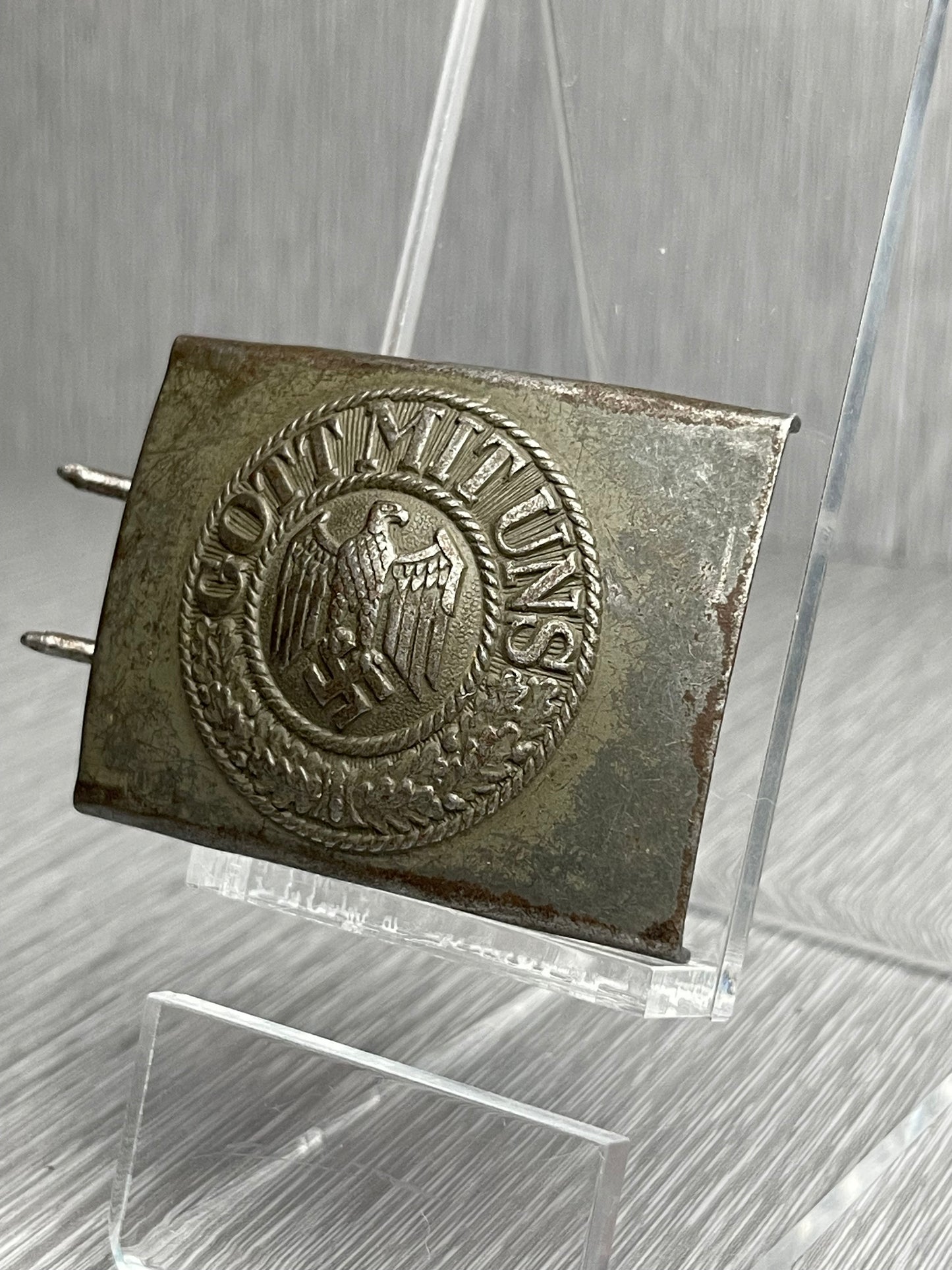 GERMAN WW2 HEER STEEL BELT BUCKLE
