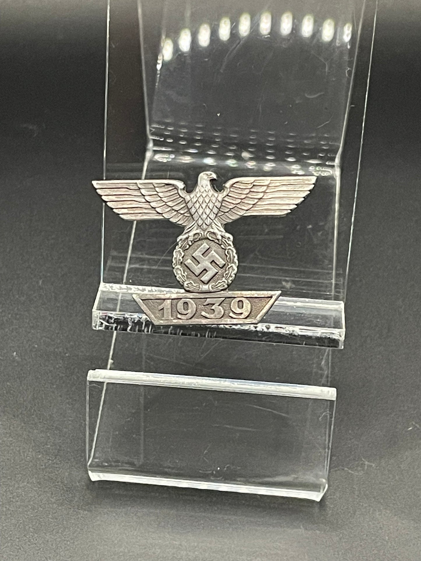 GERMAN WW2 LATE WAR FIRST CLASS SPANGE TO THE IRON CROSS IN ZINC BY FUNCKE & BRÜNINGHAUS “L/56” RARE