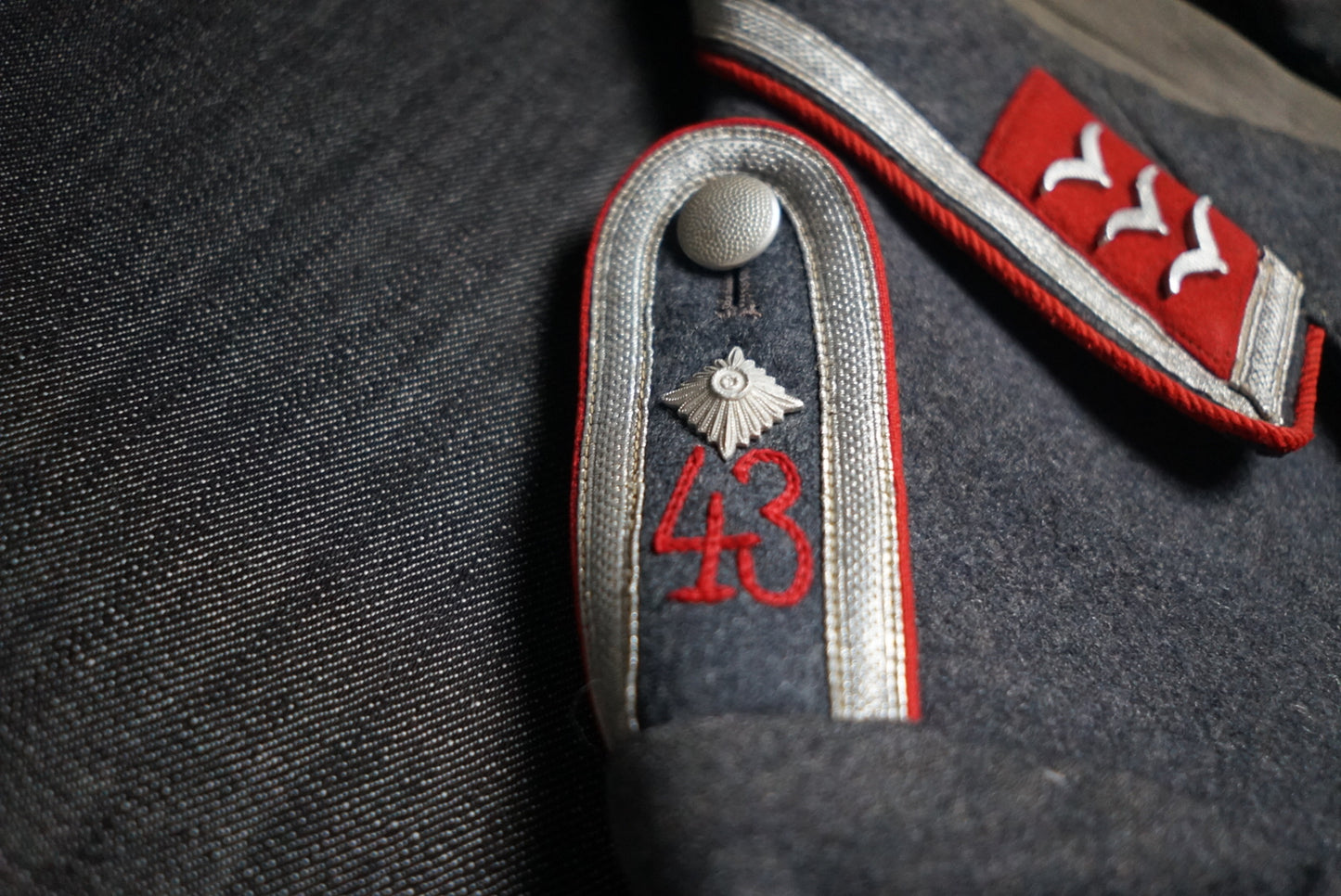 GERMAN PRE WW2 1937 LUFTWAFFE 43RD FLAK REGIMENT FELDWEBEL NAMED TUNIC STUNNING!