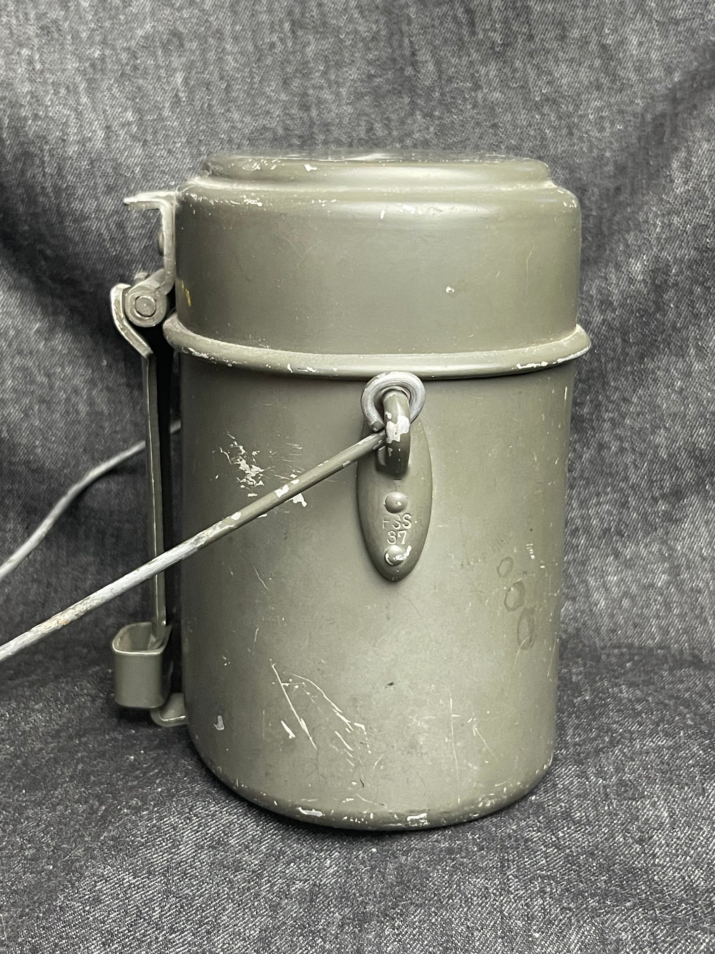 GERMAN WW2 ALL ALUMINUM M31 MESS KIT NAMED & MATCHING FSS37