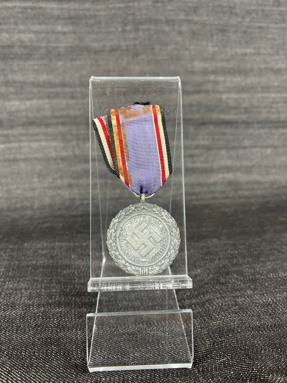 GERMAN WW2 CIVIL HONOR AIR DEFENSE DECORATION 2ND CLASS 1938 W/ RIBBON “LUFTSCHUTZ EHRENZEICHEN”