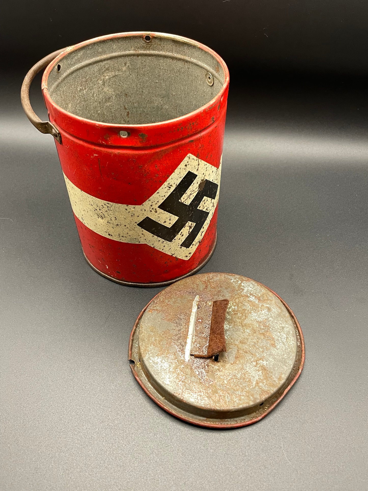 GERMAN WW2 YOUTH HOSTEL ORGANIZATION “DJH” DONATION CAN ONE OF THE RAREST