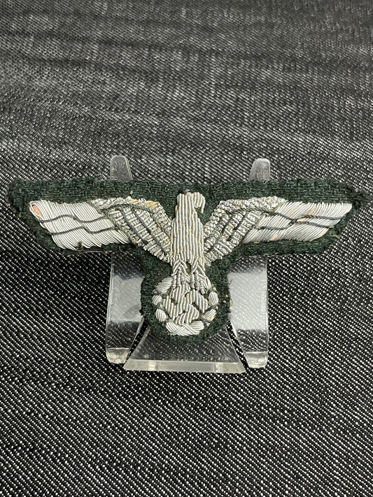GERMAN WW2 HEER OFFICER BREAST EAGLE IN BULLION UNIFORM REMOVED