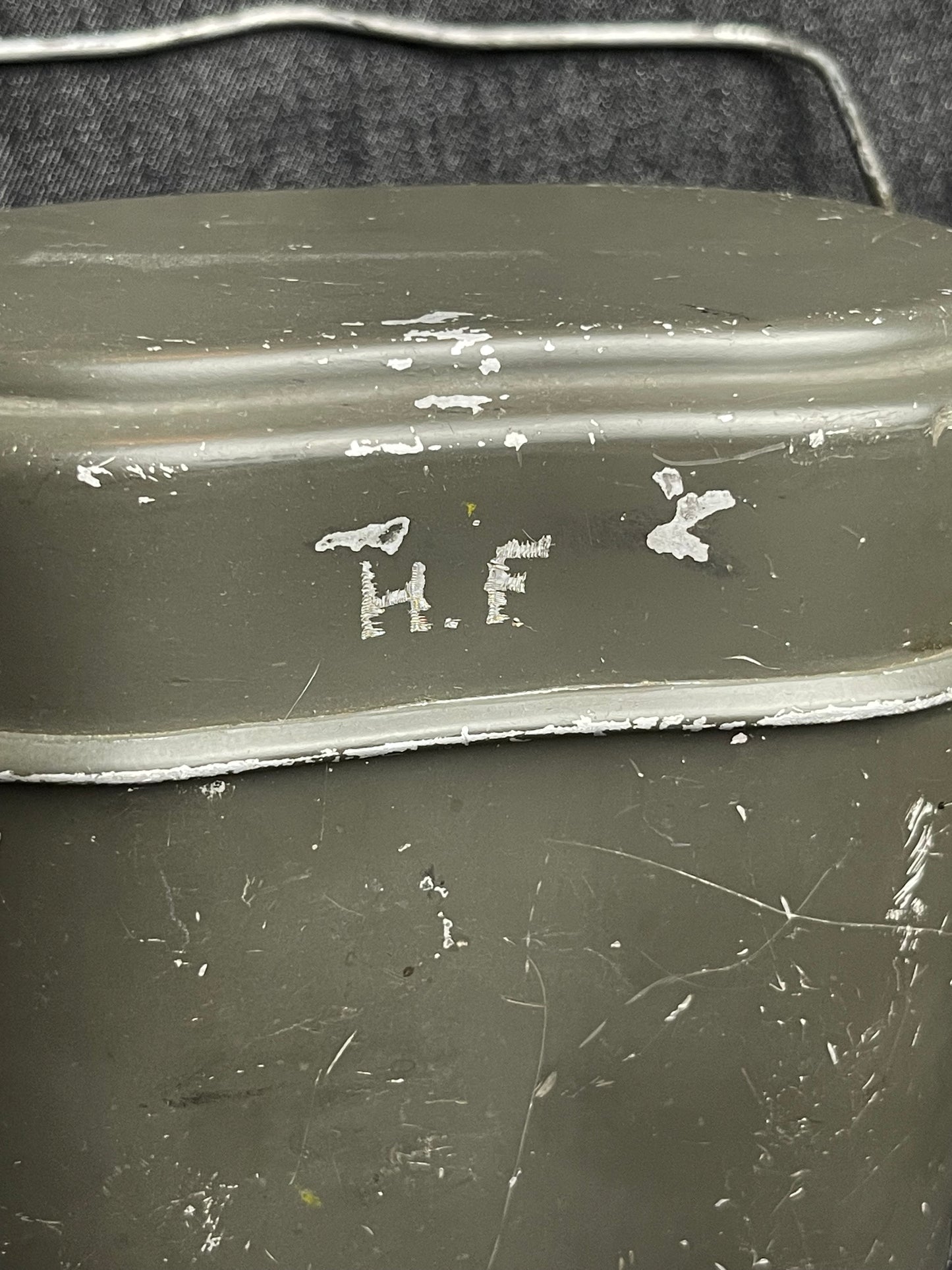 GERMAN WW2 ALL ALUMINUM M31 MESS KIT NAMED & MATCHING FSS37