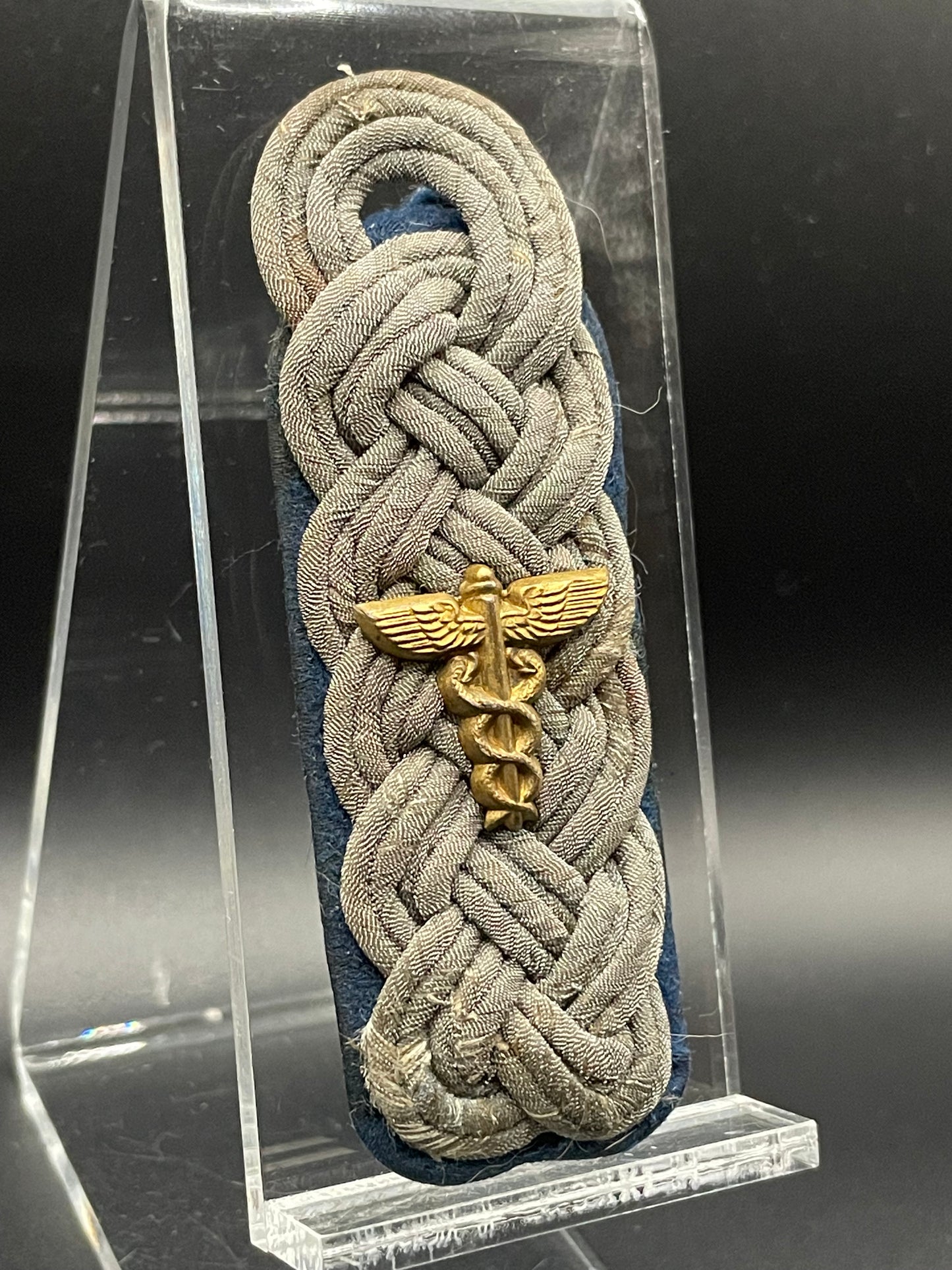 GERMAN WW2 TRUPPENSONDERDIENST “TSD” MAYOR SINGLE SHOULDER BOARD SLIP-ON VARIANT