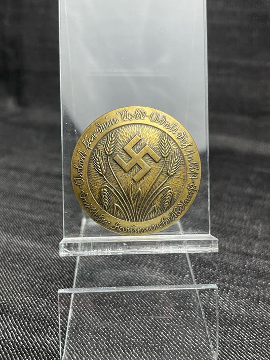 GERMAN WW2 FRAUENARBEITSDIENST LAGERFUHRERINEN BROOCH IN GOLD