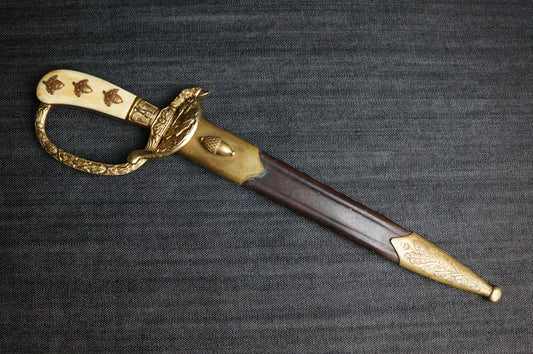 GERMAN WW2 SENIOR HUNTING ASSOCIATION TRIPLE ETCHED CUTLASS BY HORSTER