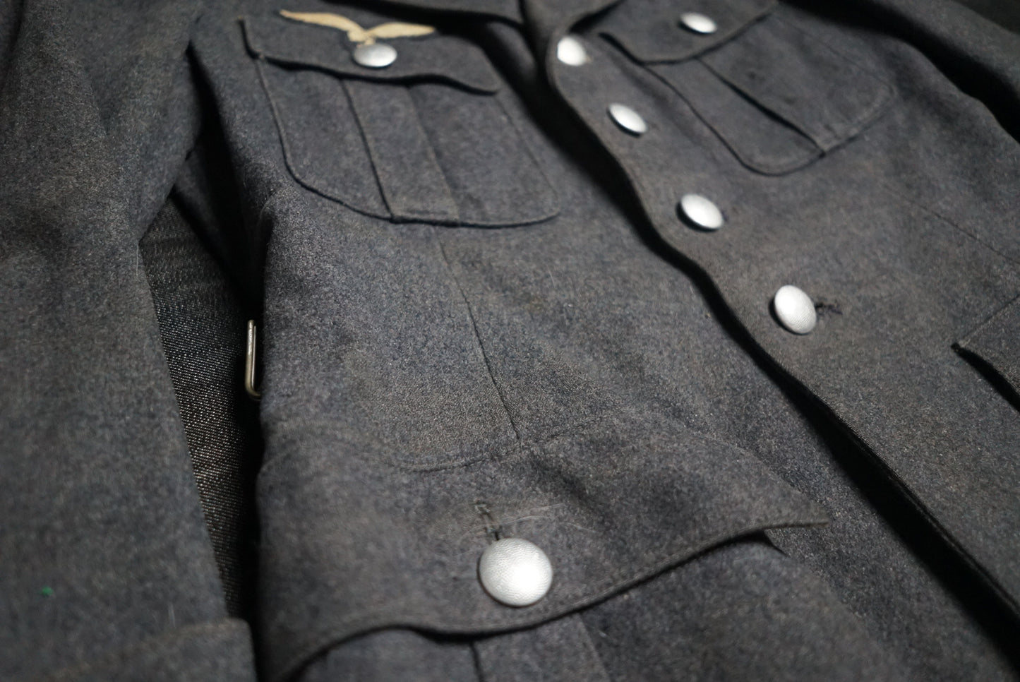 GERMAN PRE WW2 1937 LUFTWAFFE 43RD FLAK REGIMENT FELDWEBEL NAMED TUNIC STUNNING!