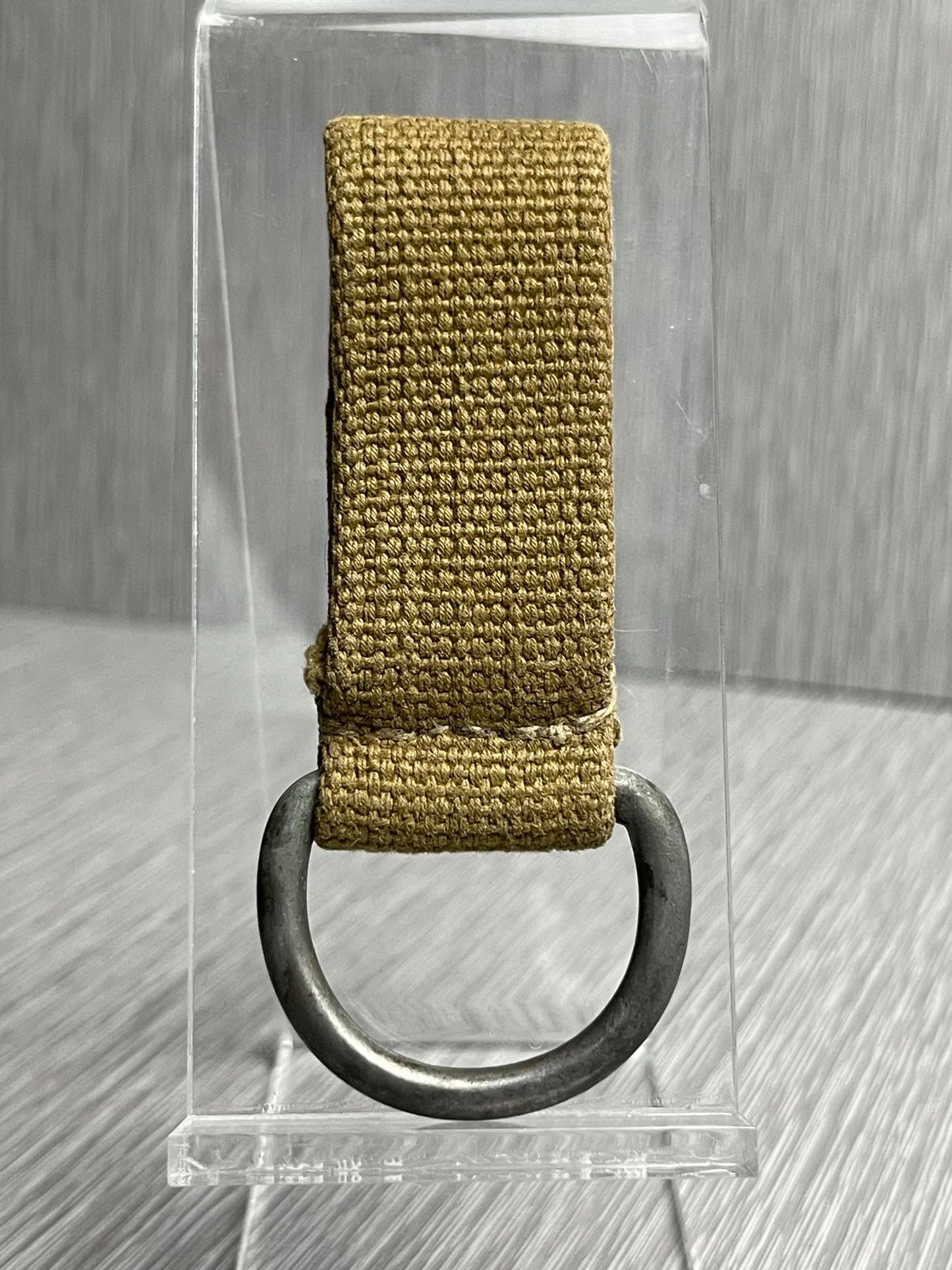GERMAN WW2 WEHRMACHT TROPICAL AFRIKAKORPS GREEN WEBBING SHOULDER STRAP BELT LOOP/D-RING