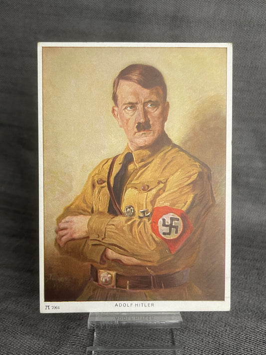 GERMAN WW2 ADOLF HITLER POSTCARD RARE