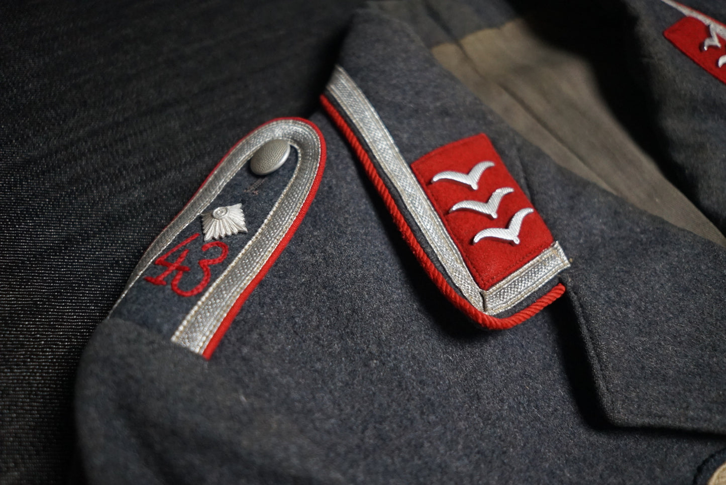GERMAN PRE WW2 1937 LUFTWAFFE 43RD FLAK REGIMENT FELDWEBEL NAMED TUNIC STUNNING!