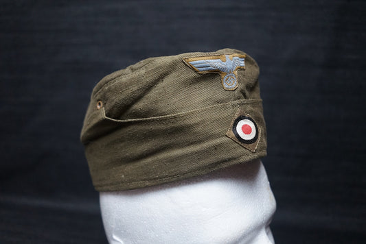 GERMAN WW2 1942 DEUTSCHE AFRIKA KORPS DAK TROPICAL OVERSEAS CAP BY HANS BRASST MAGDEBURG