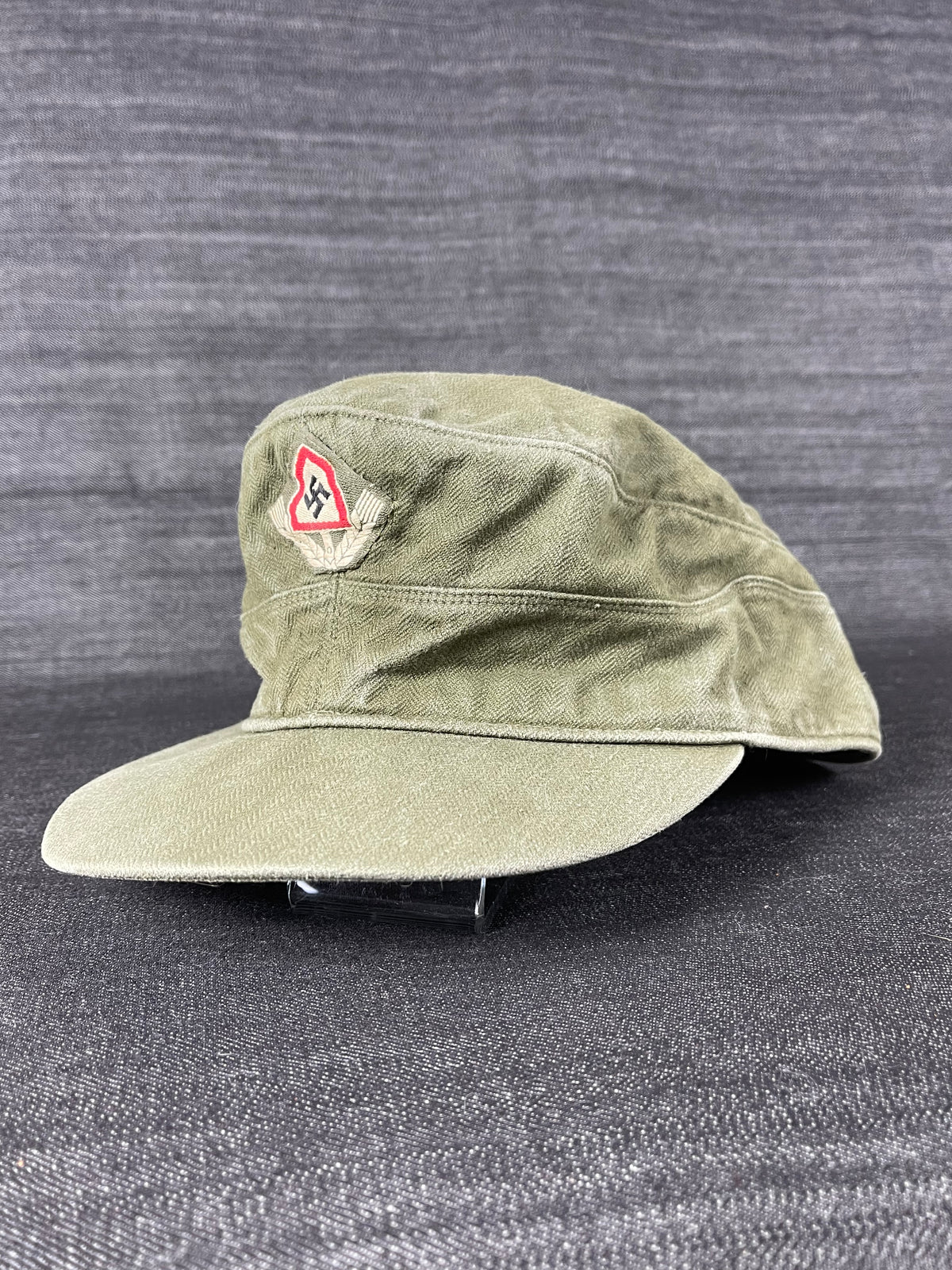 GERMAN WW2 RAD REICHSARBEITSDIENST HBT CAP RARE VARIANT