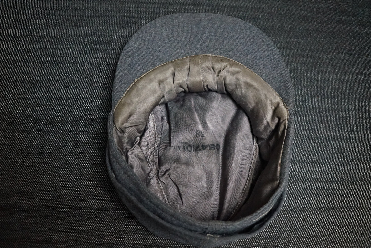 GERMAN WW2 LUFTWAFFE EM/NCO M43 FIELD CAP RBNR MARKED SIZE 58