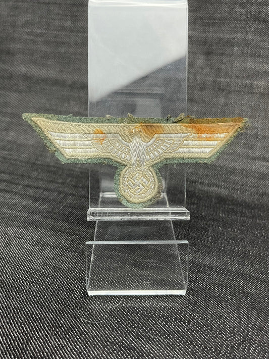 GERMAN WW2 HEER M33 FLATWIRE BREAST EAGLE UNIFORM REMOVED