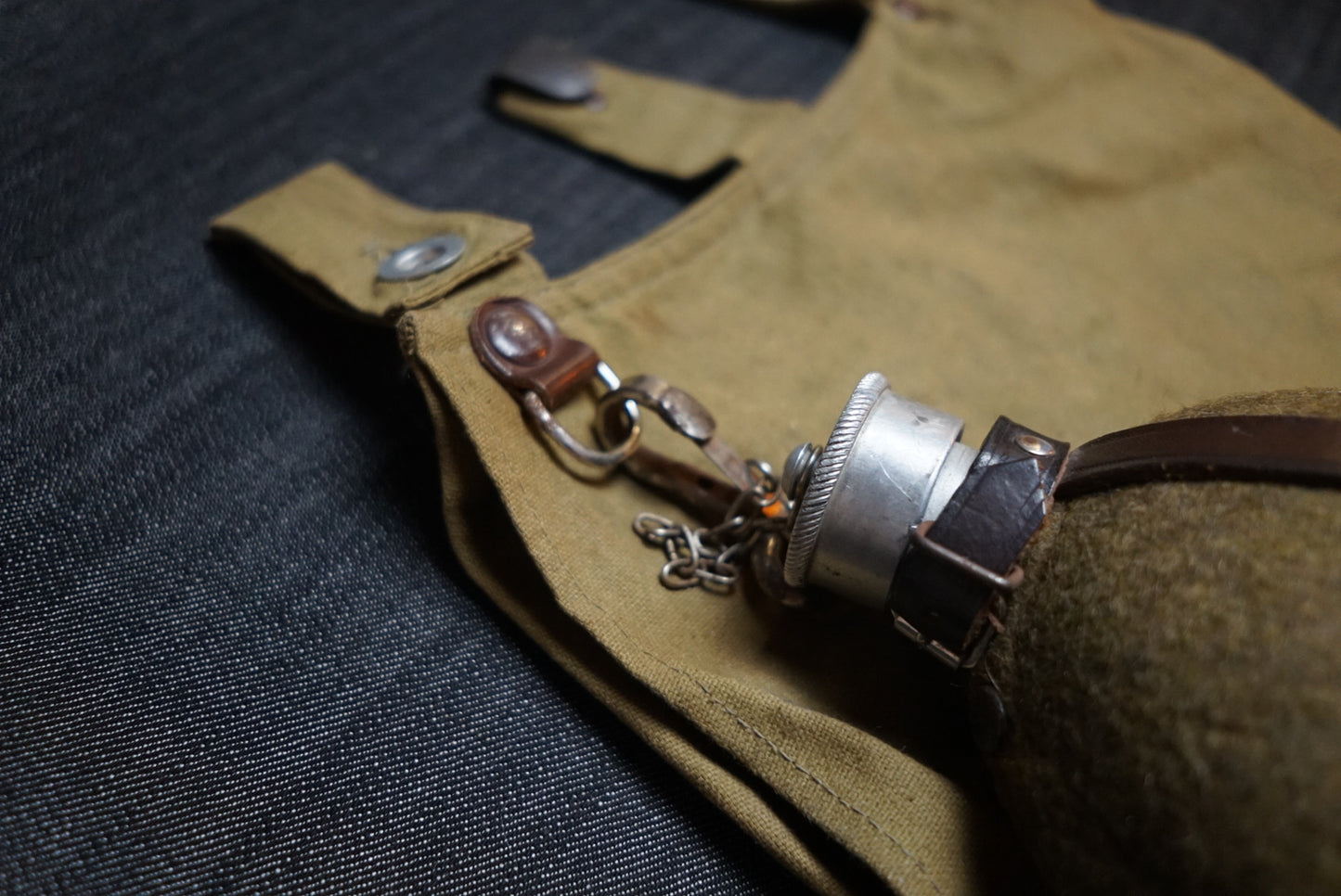 GERMAN WW2 EARLY HITLER JUGEND CANTEEN & BREAD BAG NSDAP HJ MARKED