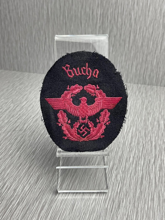 GERMAN WW2 FEUERSCHUTZPOLIZEI SLEEVE PATCH "BUCHA"