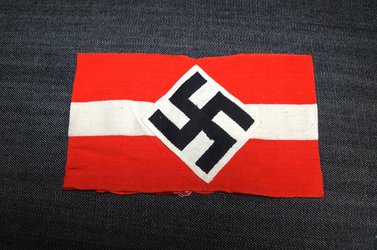 GERMAN WW2 EARLY HITLER JUGEND MULTIPIECE COTTON ARMBAND